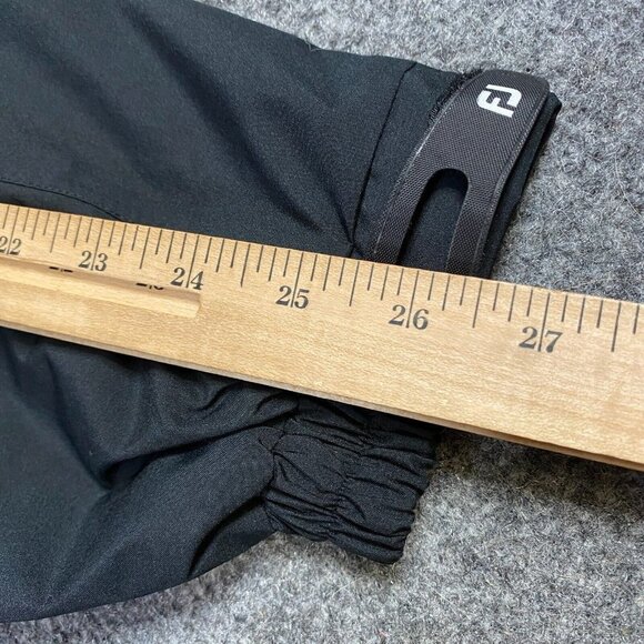 Dryjoys Mens Jacket L Black Removable Sleeves Embroidered Amelia Club - Picture 10 of 12